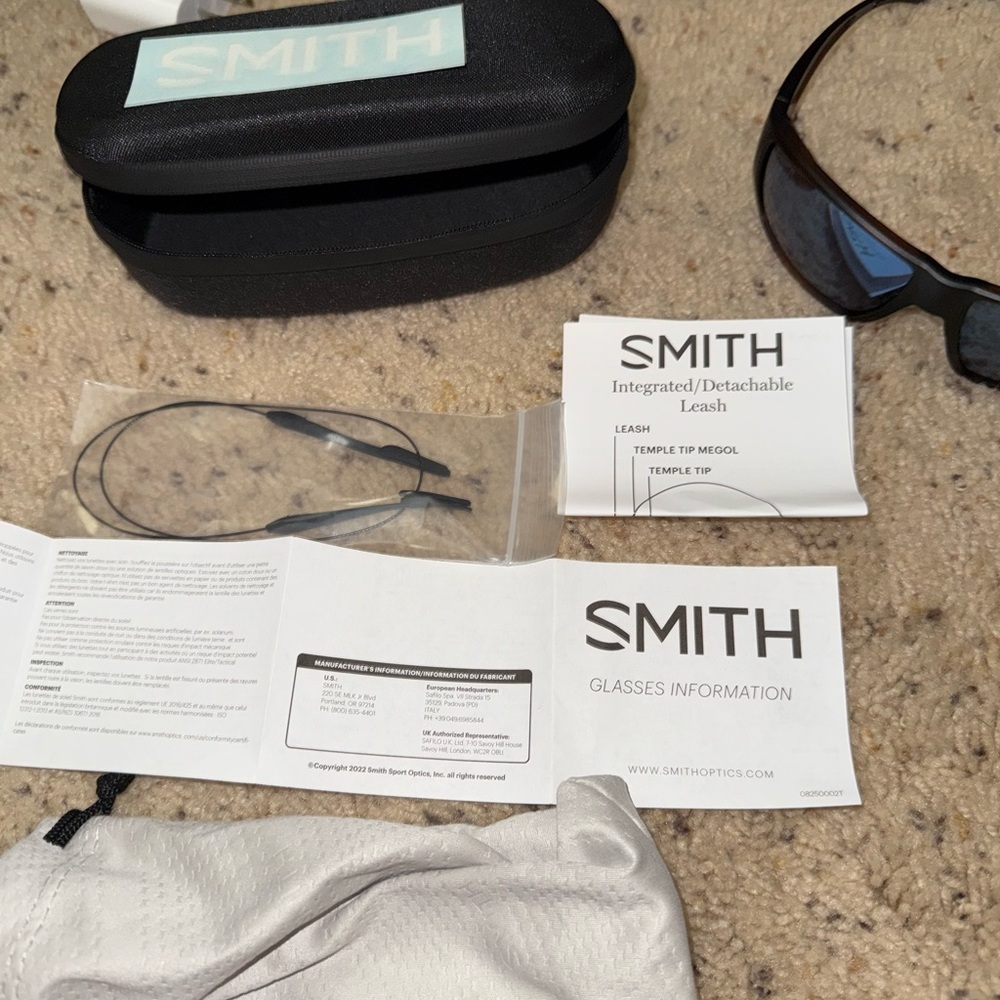 SMITH Guides Choice Men's polarized Brown Frame with Blue Lens Sunglasses - Picture 3 of 5